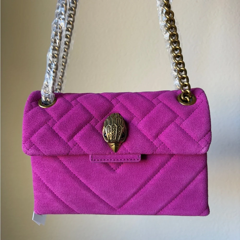 Kurt Geiger London mini Kensington pink leather bag